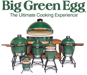 The Big Green Egg grills outdoor cooking